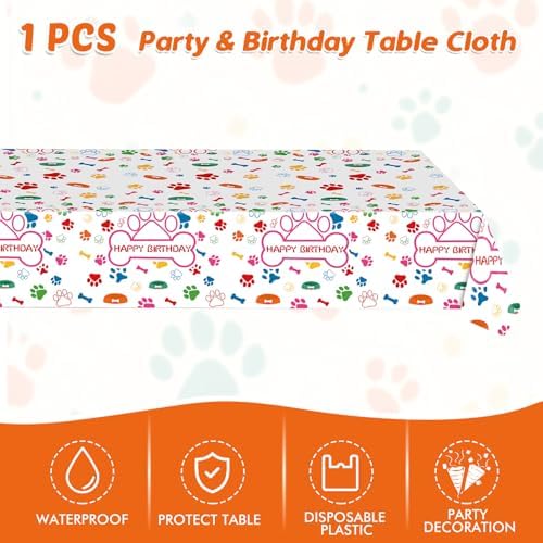 Dog Birthday Party Supplies Set of 20 with 41 Pcs Tableware