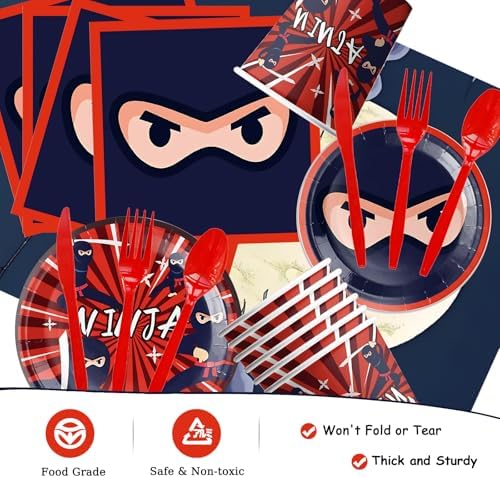 Ninja Themed Birthday Party Supplies Set