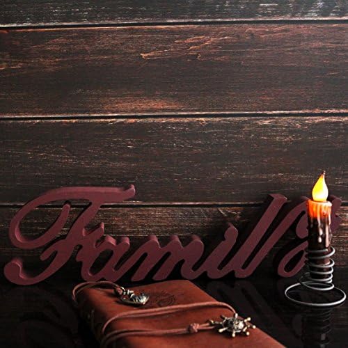 CVHOMEDECO Real Wax LED Timer Taper Candles 4-34 Inch Brown 2 Pack