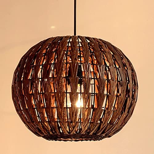 Tak I Rotting Bamboo Hanging Chandelier Lamp