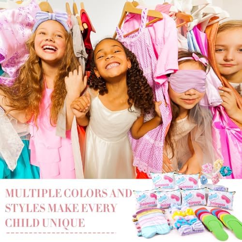 30 Pcs Girls Sleepover Party Supplies Set - Spa Favors