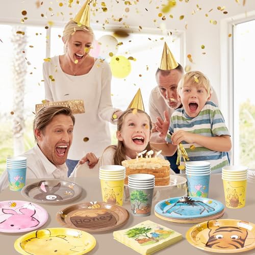 Winnie Themed 90PCS Party Tableware Set
