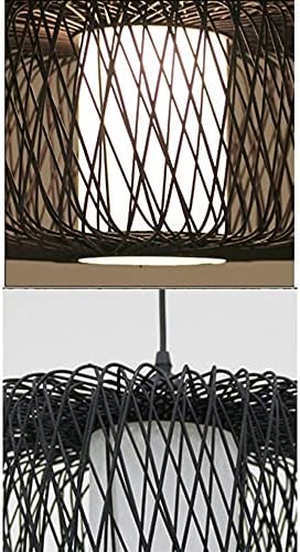 Rattan Art Chandelier Bamboo Wicker Pendant Light Modern Nordic Design