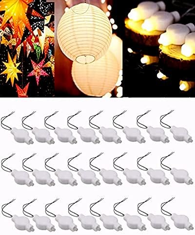 LOGUIDE 24 Pack Small LED Lights Warm White