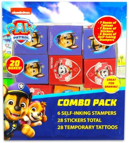 Paw Patrol Party Favors Bulk Set 60 Pieces