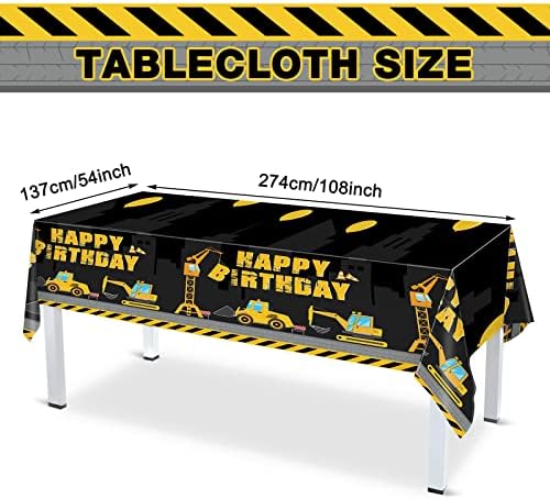 173 Pcs Construction Birthday Party Supplies for 24 Guests