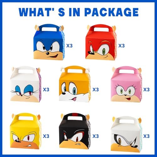 Birthday Party Supplies 24Pcs Gift Boxes Game Favors 8 Styles