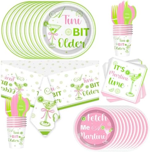 161Pcs Martini Theme Party Tableware Set for Girls Night Out