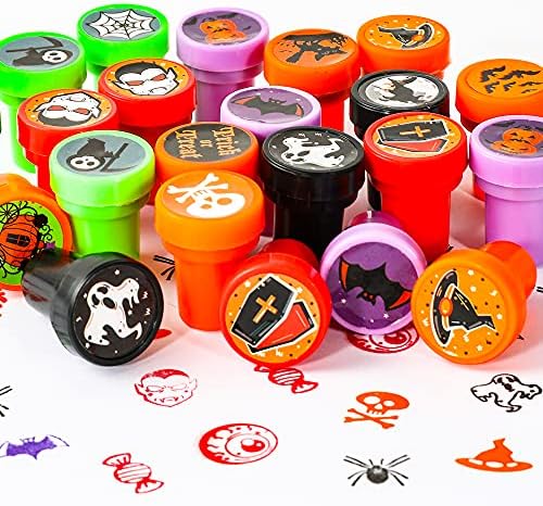 Max Fun 192pcs Halloween Party Favors Kids Stamps Stickers