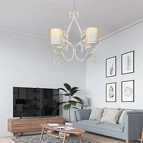 GiveU 3 in 1 Lighting Chandelier Set of 2 White