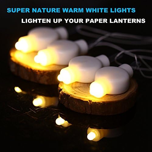 LOGUIDE 24 Pack Small LED Lights Warm White