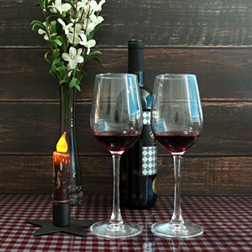 CVHOMEDECO Real Wax LED Timer Taper Candles 4-34 Inch Brown 2 Pack