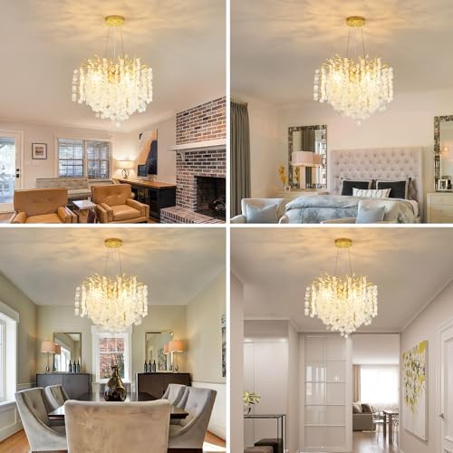 Modern Gold Tree Branch Chandelier with 6 Lights