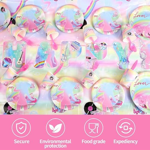170pcs Singer Birthday Party Decor Set for 24 Guests