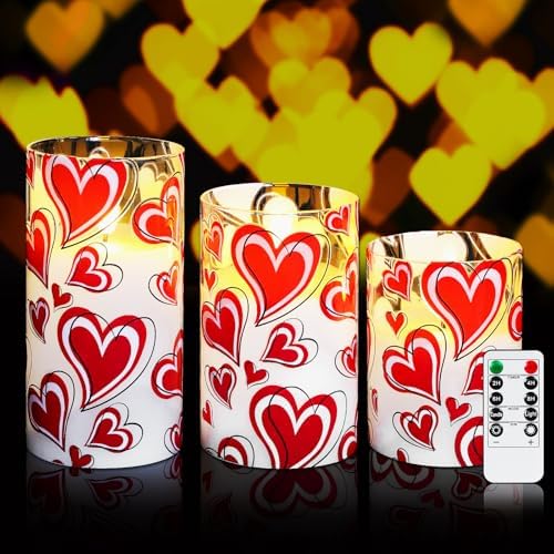 Gifts for Mom from Daughter Son - Flameless Candles with Remote