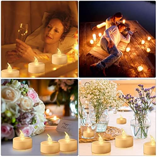Hanzim 150 Pack Flameless LED Tea Light Candles