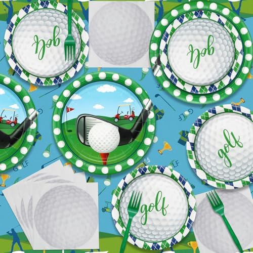 Golf Party Tableware Set for 40 Guests