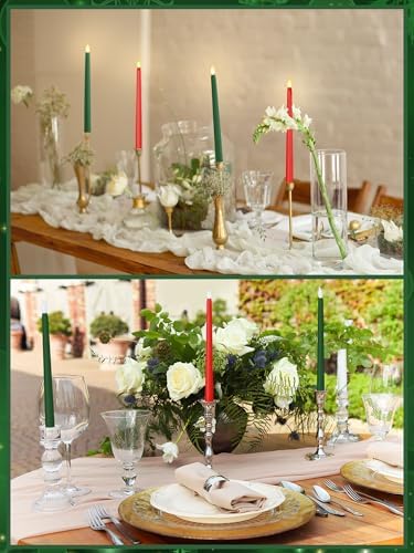 Treela 24 Pcs Flameless LED Taper Candles for Decor