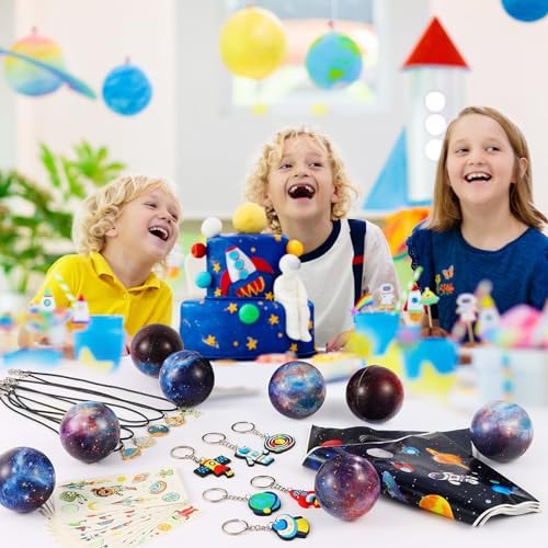 LiYiQ 87 Pcs Space Party Favors Multi Item Pack
