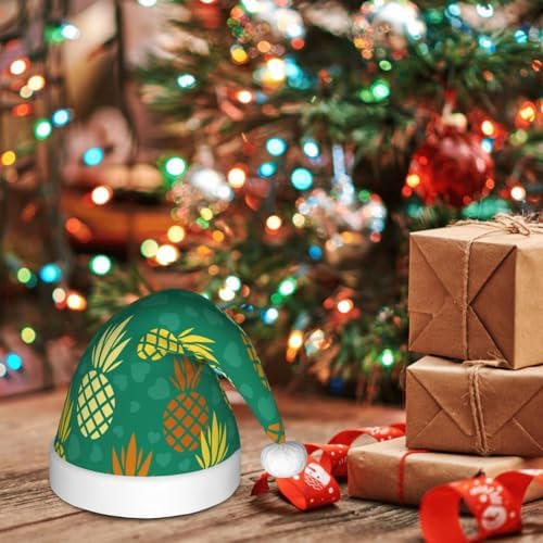 Salelf Pineapple Santa Hat for Kids Baby Christmas Headwear