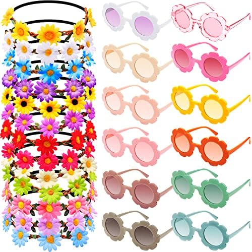 24 Piece Groovy Party Decor Set for Kids