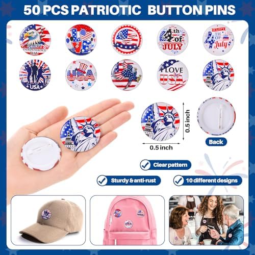 Highergo 150 Pcs 4th of July Party Favors Set