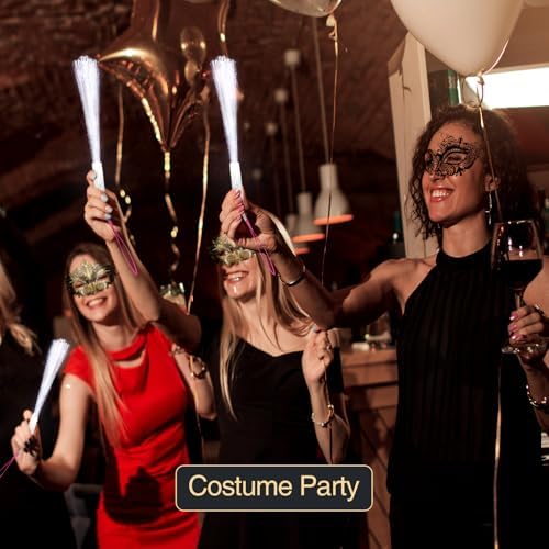 100Pcs White Fiber Optic Wands Wedding Send Off Lights