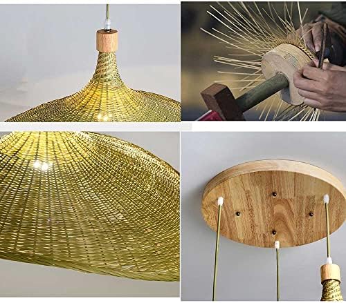 Rattan Woven Chandelier with 1 Lamp Shade