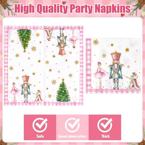96Pcs Christmas Nutcracker Party Plate Set - 24 Guest Serving