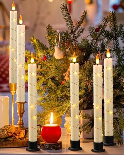 Da by 6 Flameless Window Candles with Remote Control and Timer