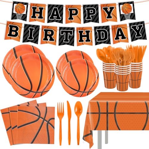 170Pcs Basketball Themed Party Supplies Set for Birthday