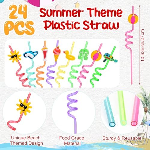 Elcoho 144 Piece Summer Party Favor Pack