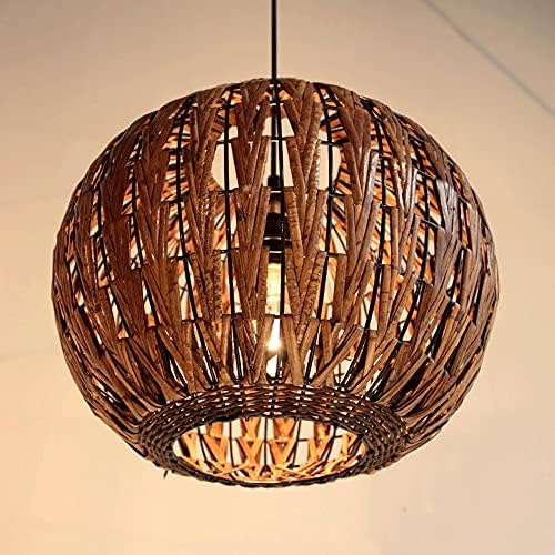 Tak I Rotting Bamboo Hanging Chandelier Lamp
