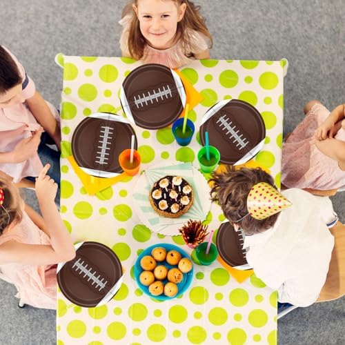 Football Party Supplies Kit 60Pcs 7Inch Paper Plates