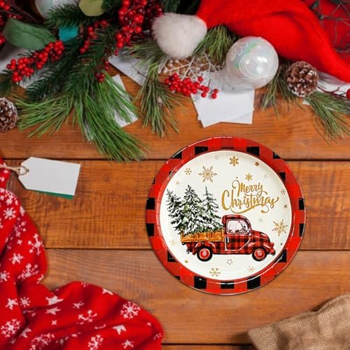 150PCS Christmas Paper Plates and Napkins Set