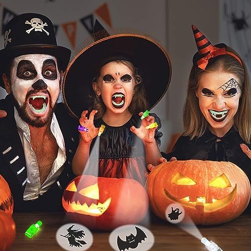 Bamamon Halloween Party Favors 36Pcs LED Light Up Finger Lights