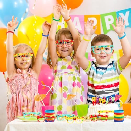 CHUNNIN 24PCS Building Block Party Favors Set