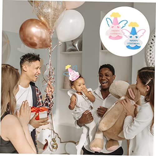 2pcs Birthday Hat Baby Shower Cone Hat Party Favors Headwear