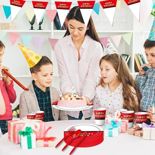 Cartoon Animation Themed Party Plates and Napkins Set