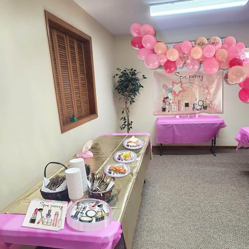 Spa Party Plates and Napkins Set for 10 Guests