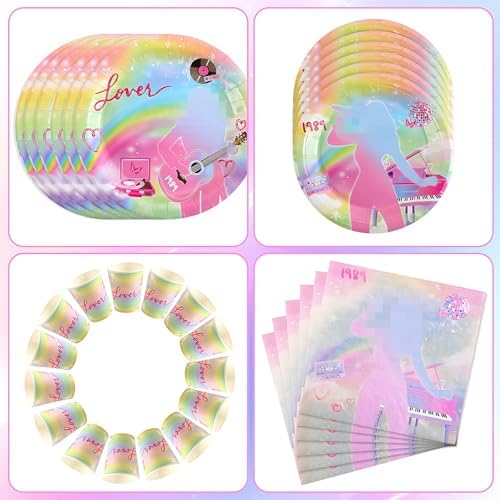 170pcs Singer Birthday Party Decor Set for 24 Guests