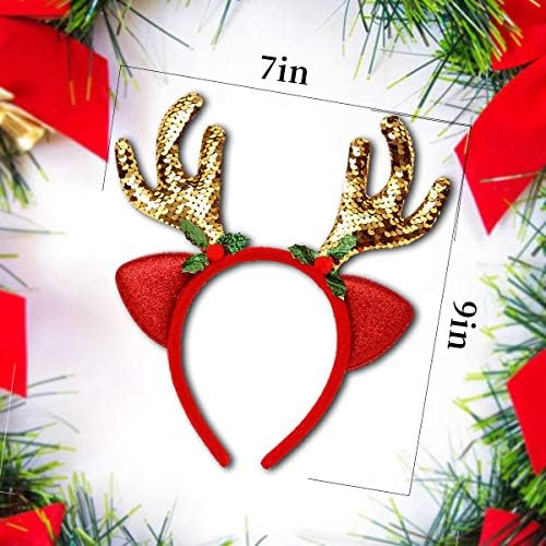 Myuilor Reindeer Antlers Headband for Christmas and Easter Parties