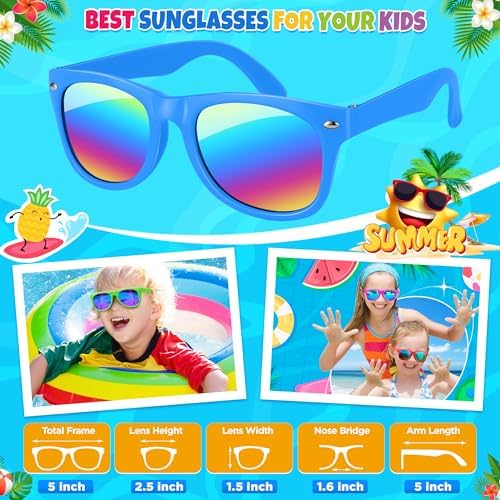 INNOCHEER Kids Sunglasses 16 Pack UV400 Protection