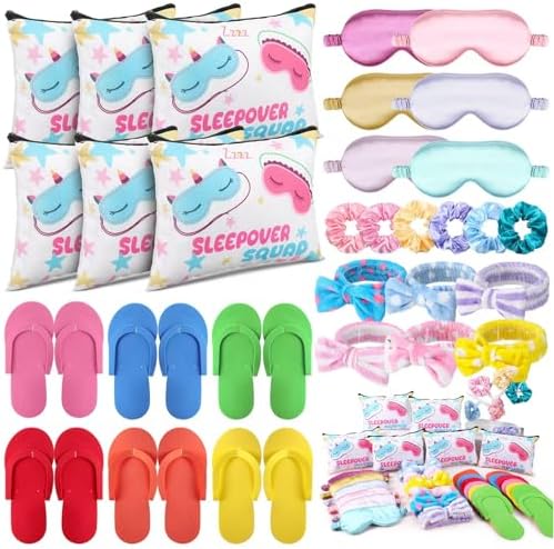 30 Pcs Girls Sleepover Party Supplies Set - Spa Favors