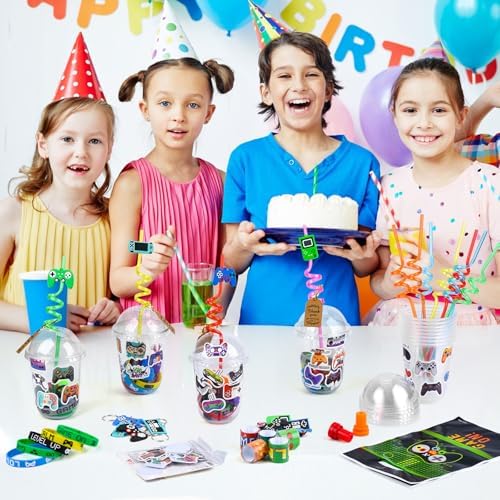 Video Game Party Favors 241Pcs Gamer Birthday Supplies
