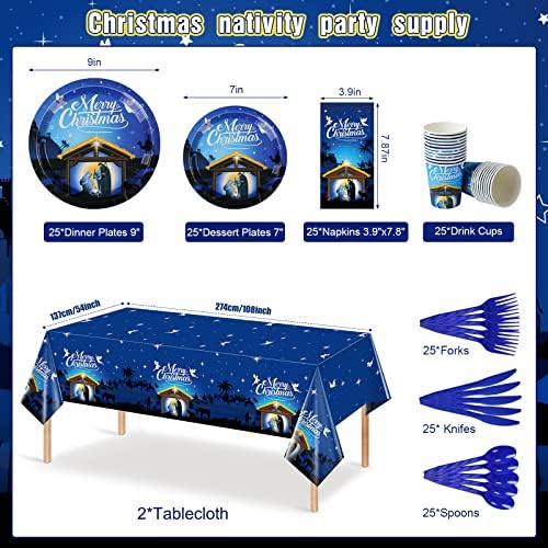 Christmas Nativity Party Decorations Set for 25 Guests