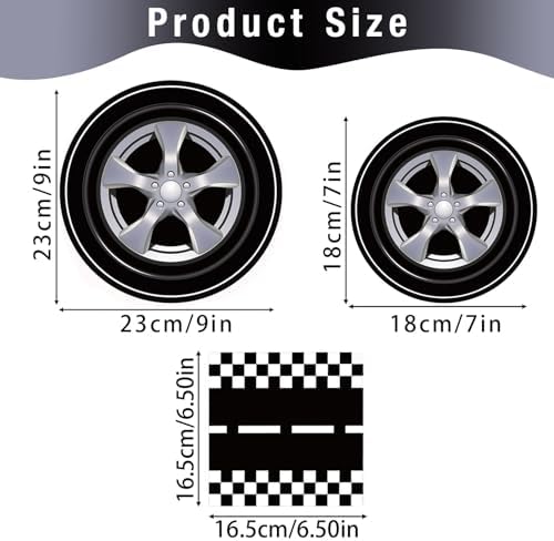 Race Car Themed 72pcs Paper Plates Napkins Set