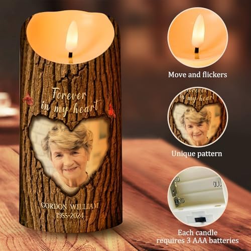 Personalized Photo 3D LED Candle for Loved One