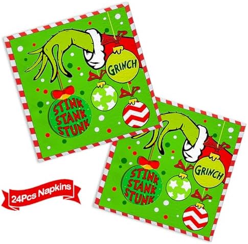 185Pcs Green Monster Christmas Decorations