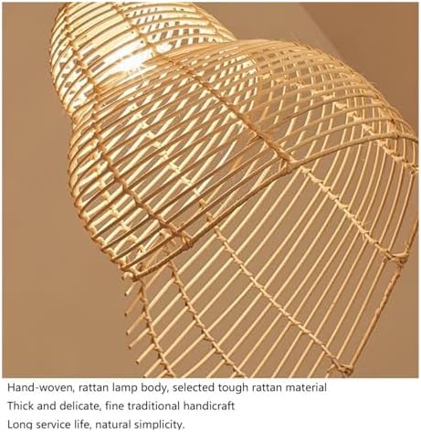 KADELONG Rattan Pendant Light Chandelier Vintage Lantern